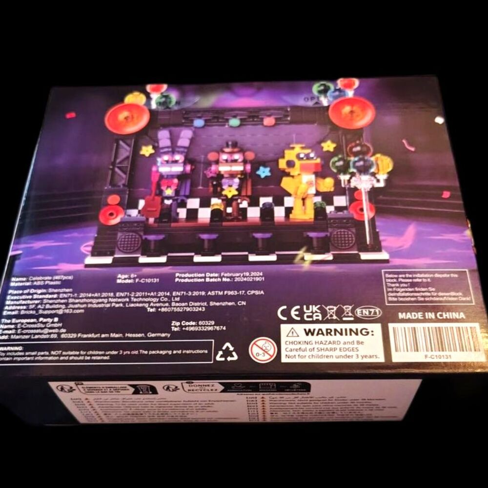 FNAF Five Nights at Freddy's Celebrate Stage Building Block Set 467pcs